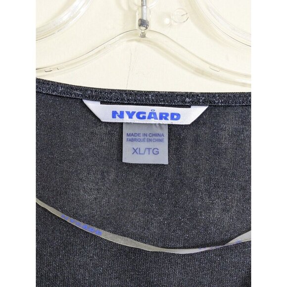 Womens Body Suit Bodysuit XL Surplice Faux Wrap Black Foil Missy Camo Refresh - Picture 5 of 5